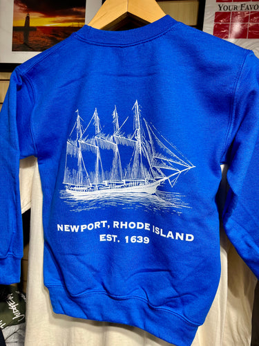 Newport Original Schooner Crew Neck Sweatshirt, Youth