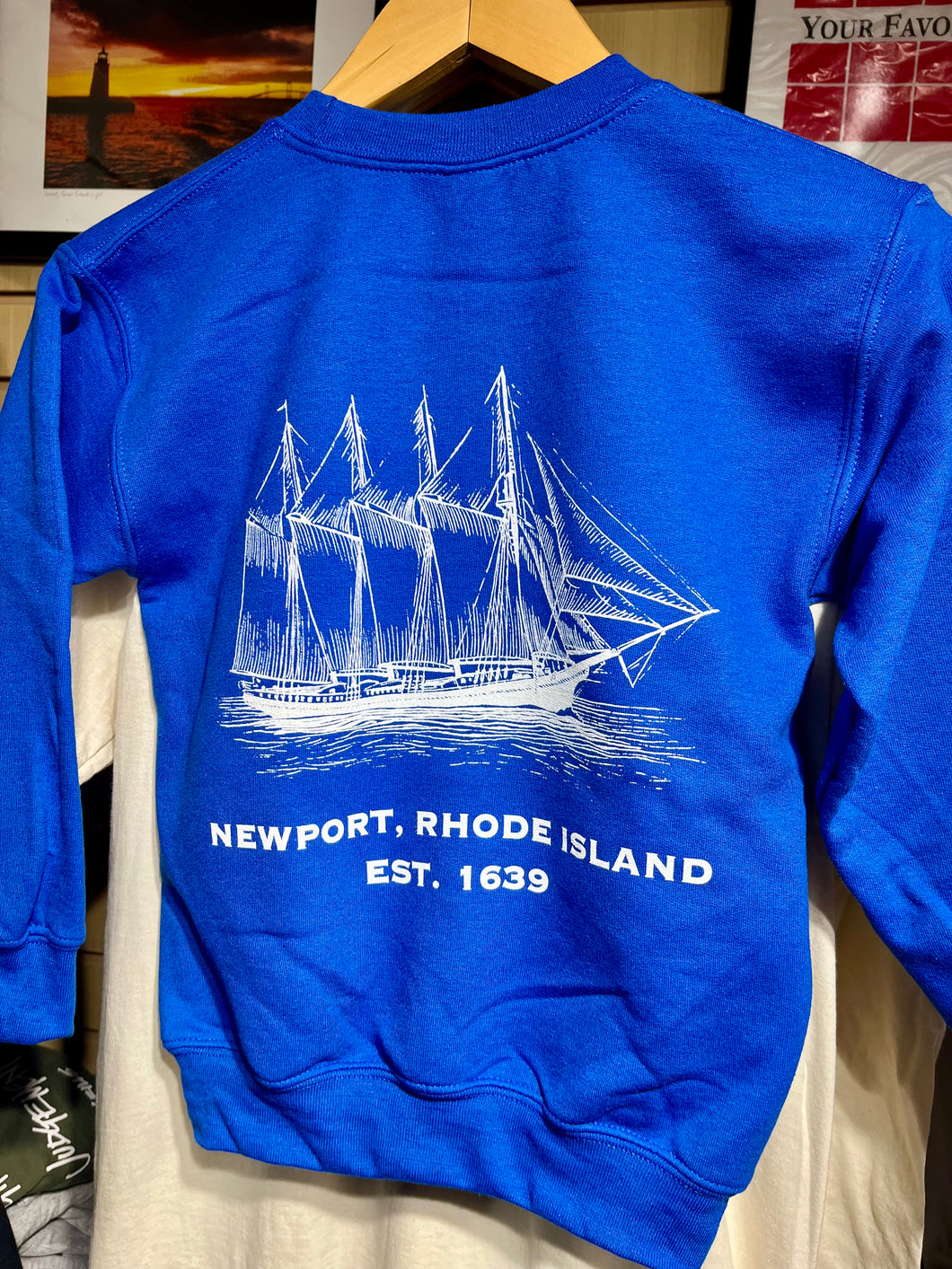 Newport Original Schooner Crew Neck Sweatshirt, Youth