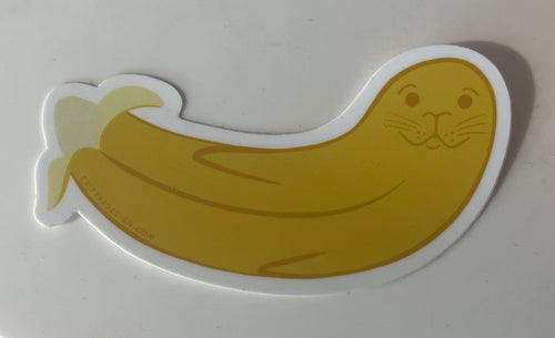 Seal, Banana Pose Sticker