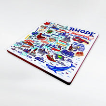 Load image into Gallery viewer, RI Map Stone Coaster