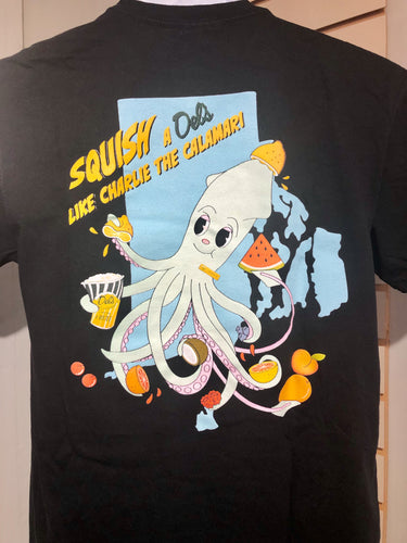 Del’s T-shirt, Charlie the Calamari