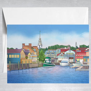 Color our Town Greeting Card