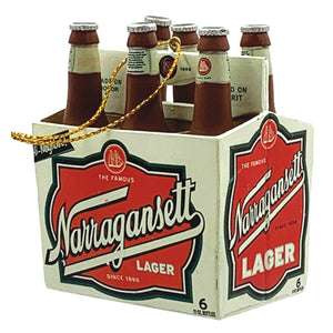 My Little Town Narragansett Beer Six Pack Ornament
