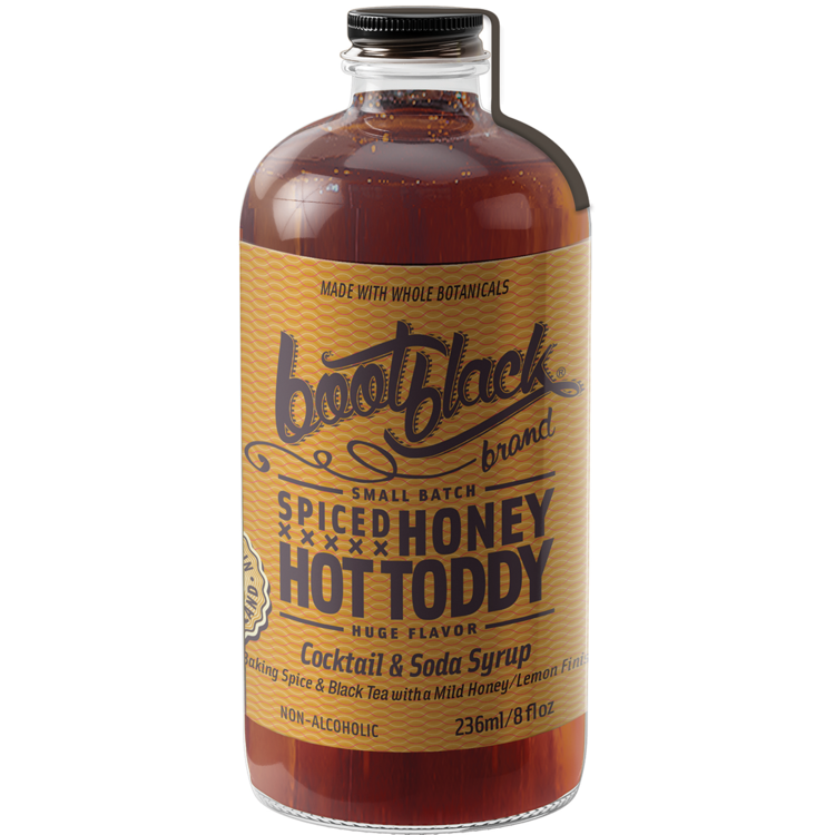Bootblack Spiced Honey Hot Toddy Cocktail and Soda Syrup, 8 oz.