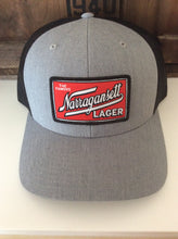 Load image into Gallery viewer, Narragansett Trucker Hat Grey With Black Mesh