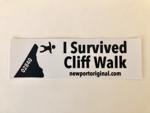 Cliff Walk Bumper Sticker