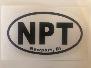 NPT oval sticker, 2.5”x5”