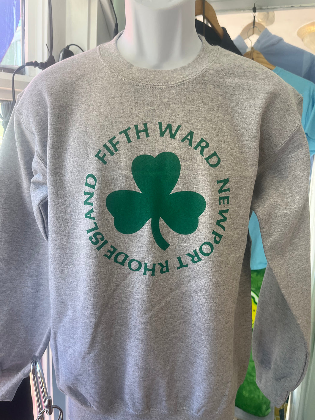 Fifth Ward Crew Neck Sweatshirt, Image on Front